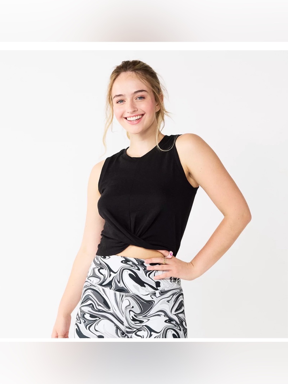 SO Juniors Twist-Front Tank Top bundle - Black, Olive Green, Rust - XL - Picture 11 of 13